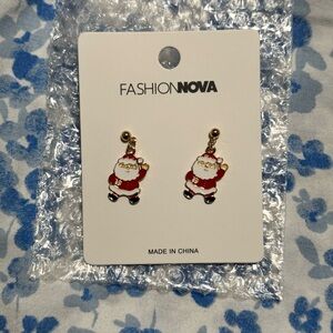 Santa Claus Dangle Earrings
